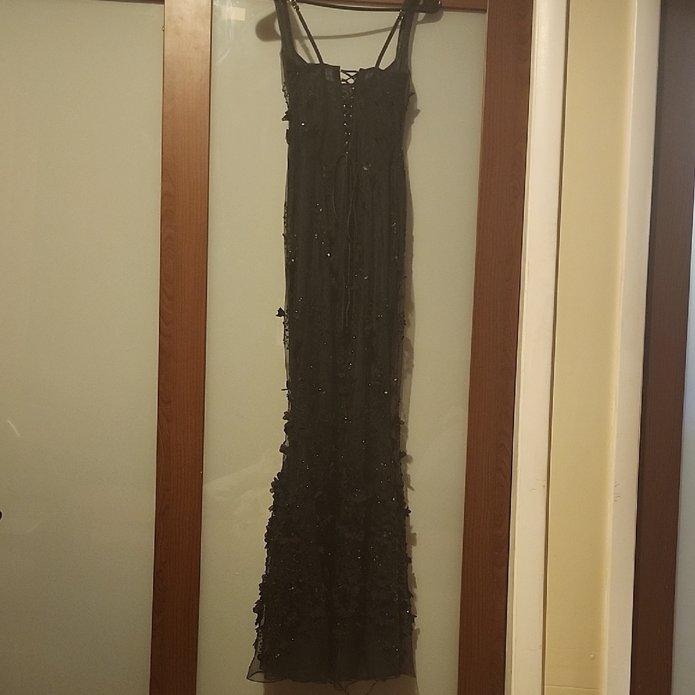 Oh Polly Black Sequin Maxi Dress - Picture 10 of 15